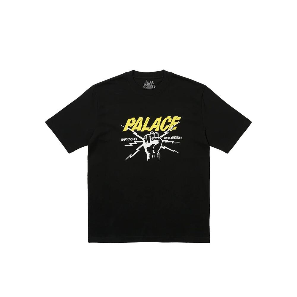 Palace shocking behaviour t-shirt Black size SMALL